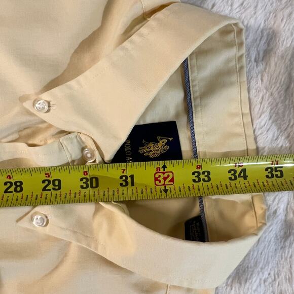 U.S. Polo ASSN XL Light Yellow LS Button-Up Oxford – Great for DIY & Upcycling - Picture 14 of 14